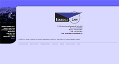 Desktop Screenshot of eskridgelaw.net