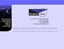 Tablet Screenshot of eskridgelaw.net